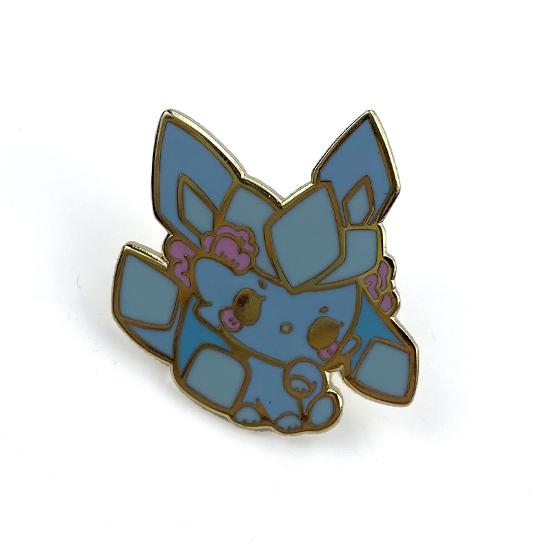 Καρφίτσα σμάλτου Glitter Bunny Φωτογραφίας