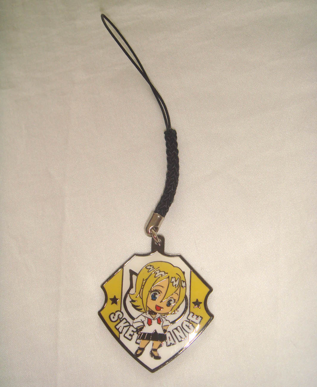 พวงกุญแจโลหะรูปแมวทองแดง