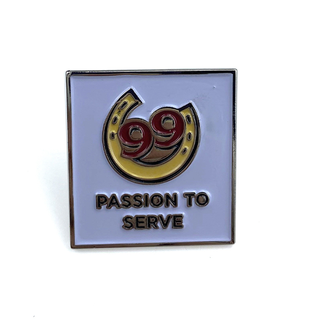 Ontwerplabel watermeloen emaille pin