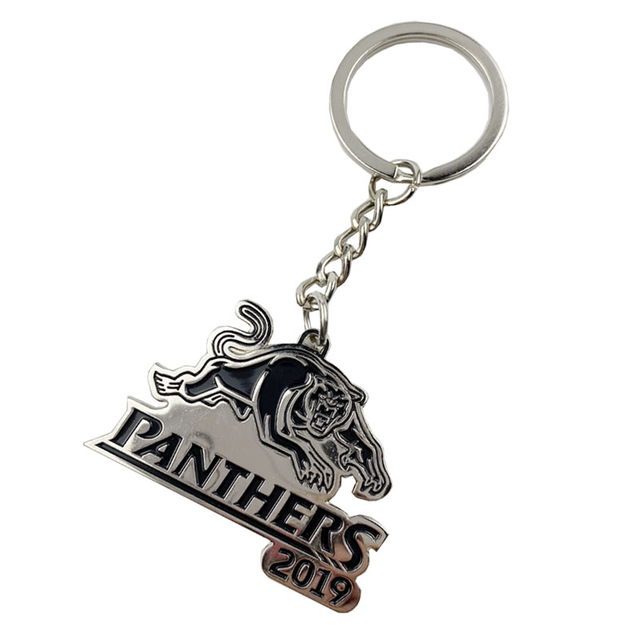 कस्टम पशु लोगो तेंदुआ भालू भेड़िया धातु चाबी का गुच्छा