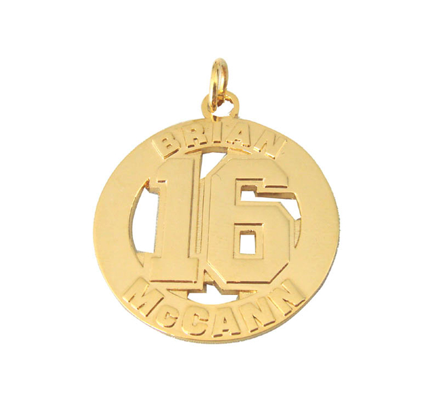 Rantai kunci logam Anime Tembaga 3d