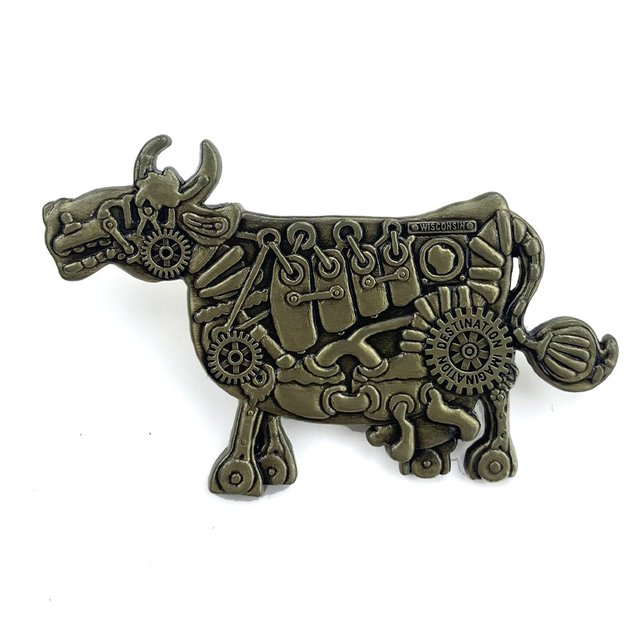 Mukautettu kultainen lohik&auml;&auml;rmeen emalineula