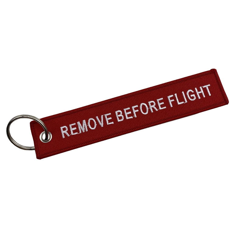 ဆိုင်ကယ်စကူတာများအတွက် Flight Embroidery Keychain မတိုင်မီ နှစ်ချက်ဖယ်ပါ။