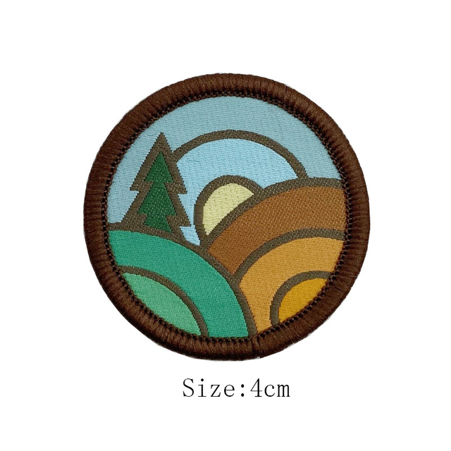 Folded Silicone Woven Patch for Clothing