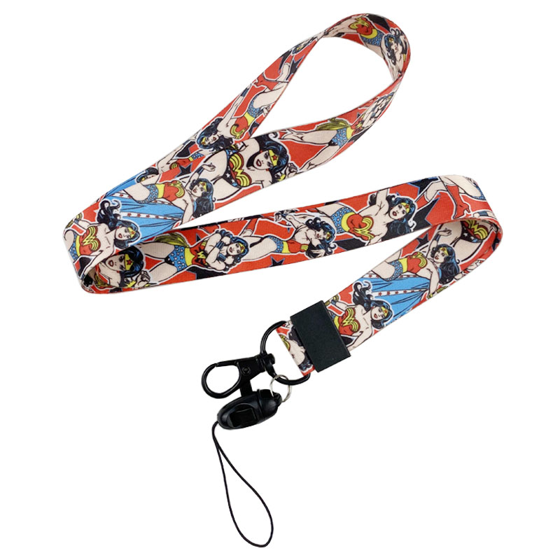Printed ID Polyester Heat Transfer Lanyard for Promotion