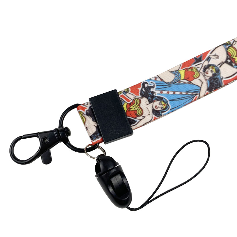 Printed ID Polyester Heat Transfer Lanyard for Promotion