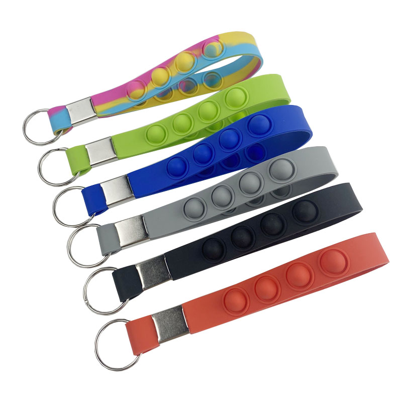 Rantai Kunci Fokus yang Boleh Diterima Push Pop It