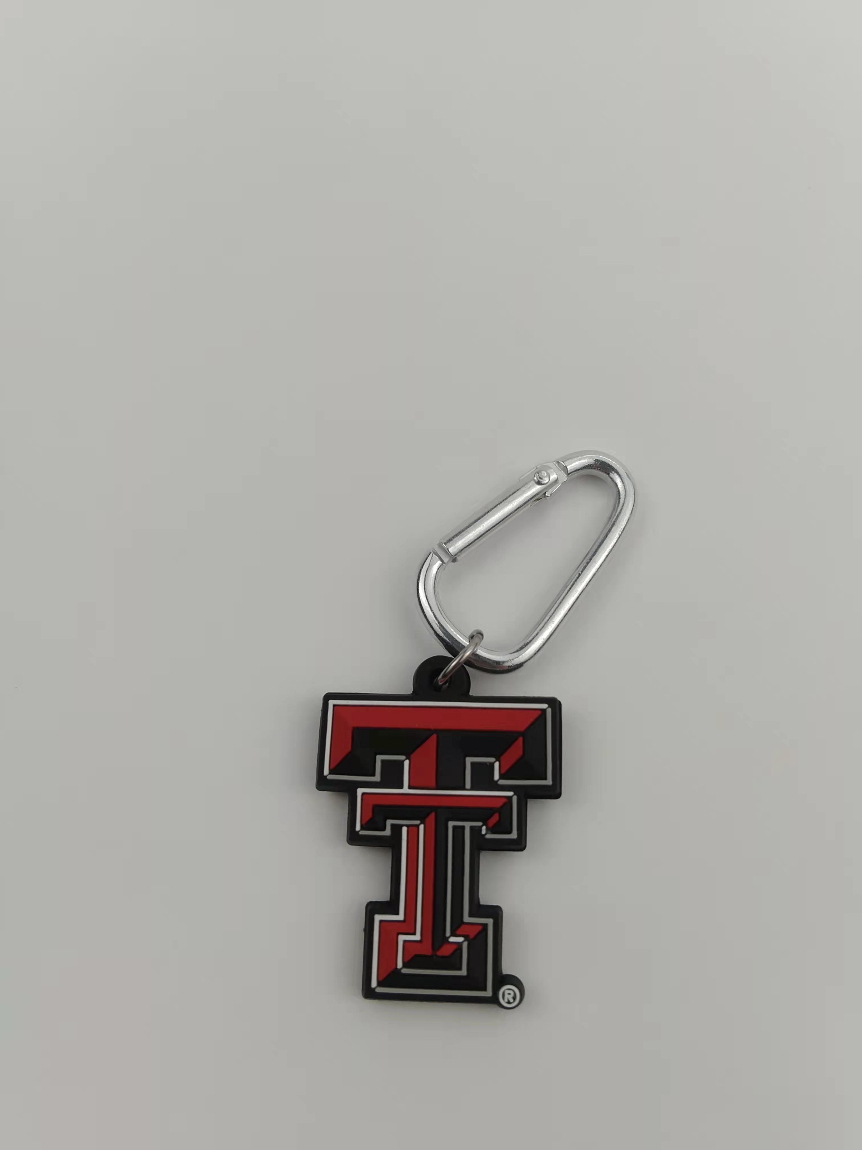 Hoogwaardige bruiloft gunst dikke PVC sleutelhanger