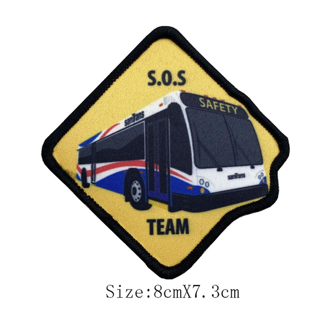 ป้ายตราทหารแบบกำหนดเองพิมพ์หมวกเหล็กบนแพทช์ทอ