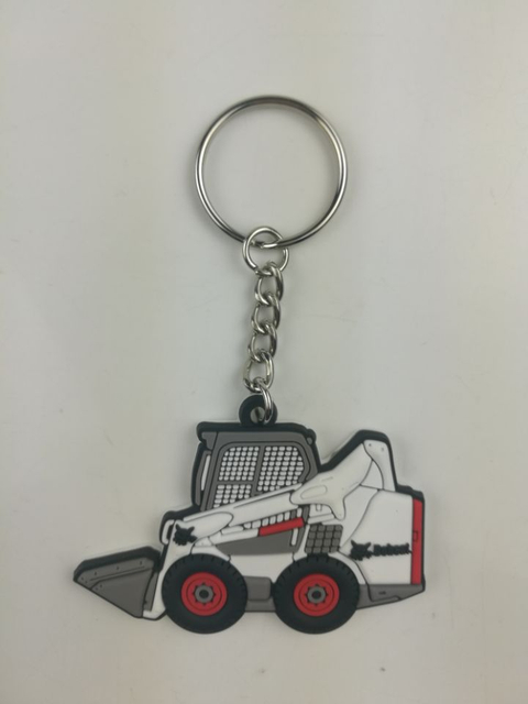 Rubberized Company Souvenir Compact Pvc Keychain
