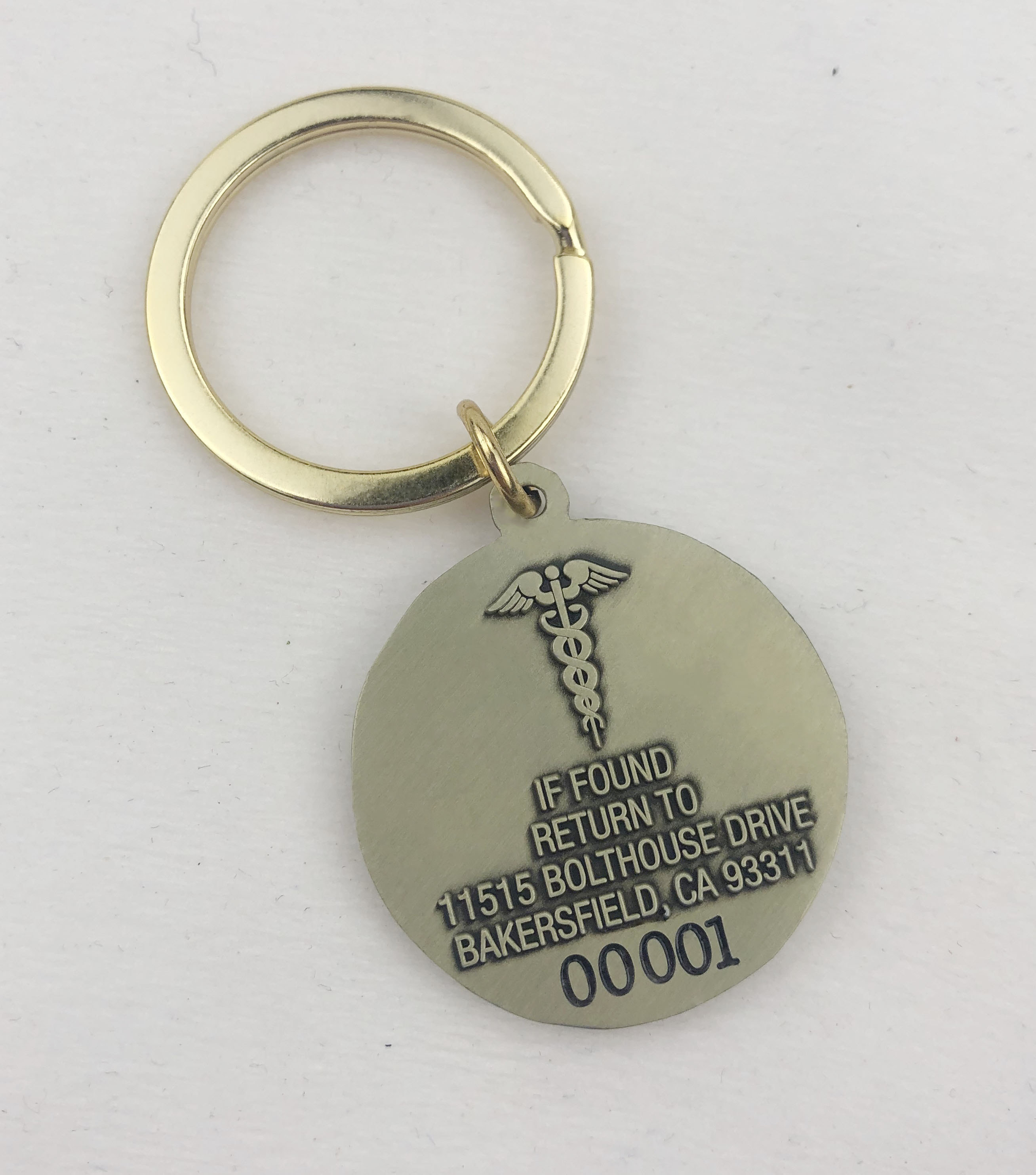 Custom 3D Bracelet Metal Keychain