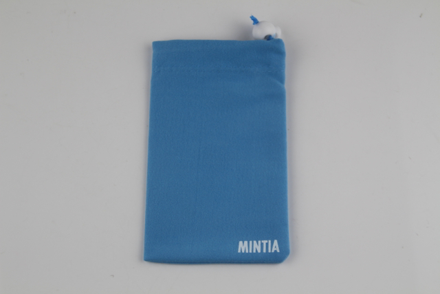 Gepasmaakte stof trekkoord mikrofiber juweliersware sakke vir geskenk