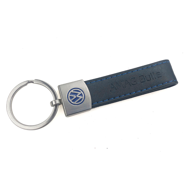 Teardrop Textured Ngozi ya Nappa Keychain